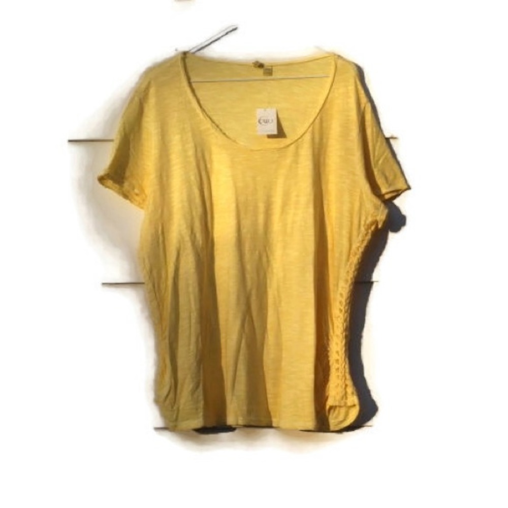 Cato Short Sleeve Shirt Braided Sides Pullover